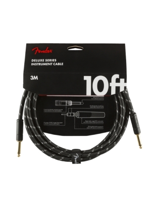 Fender® Deluxe Instrument Cable 3m Black Tweed