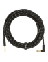 Fender® Deluxe Instrument Cable Angled 5,5m Black Tweed