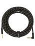 Fender® Deluxe Instrument Cable Angled 7,5m Black Tweed