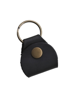 Gibson Premium Leather Pickholder Keychain BLK