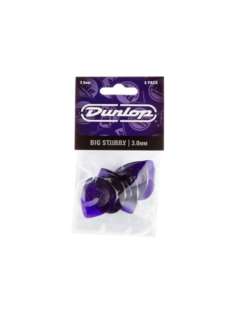 Dunlop Big Stubby Pick 3,0 6-Pack