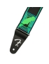 Fender® Neon Monogrammed Strap Green/Blue