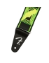 Fender® Neon Monogrammed Strap Green/Yellow