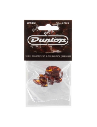 Dunlop 9010TP Medium Shell Finger-Thumbpick Set