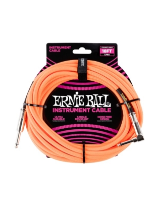 Ernie Ball 6084 Instrument Cable Neon-Orange 5,5m