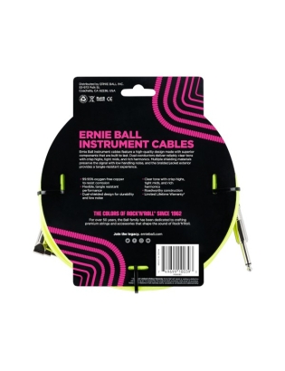 Ernie Ball 6085 Instrument Cable Neon-Gelb 5,5m