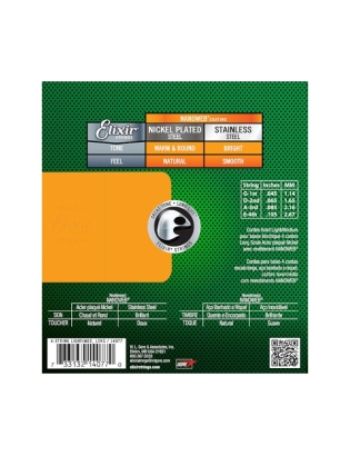 Elixir® 14077 Nanoweb® Electric Bass Nickel Light Medium