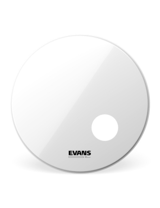 Evans EQ3 Resonant Bass Drum Smooth White 20"