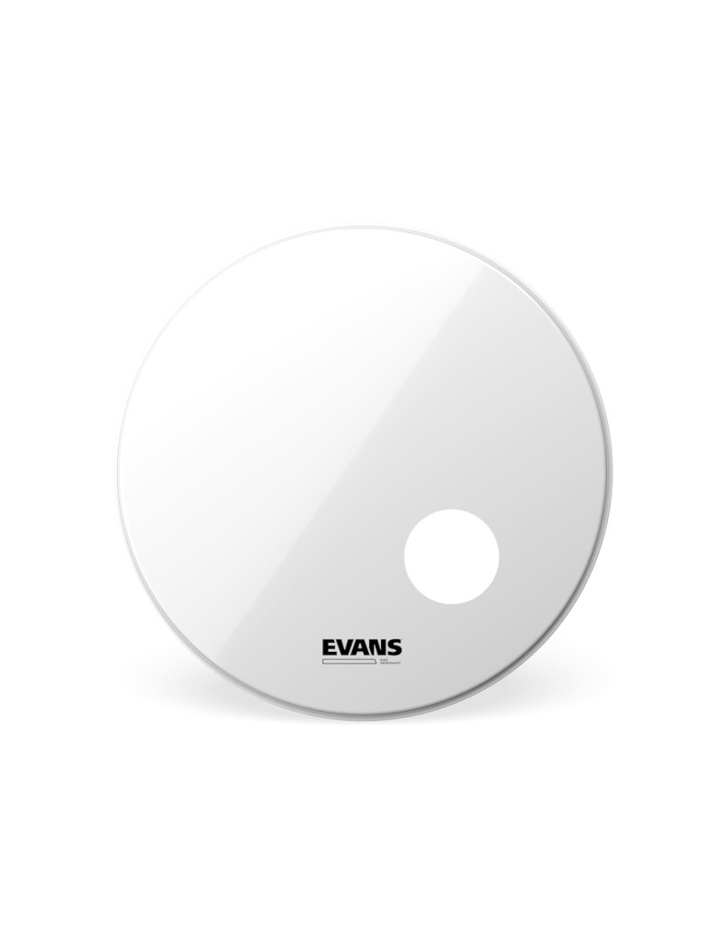Evans EQ3 Resonant Bass Drum Smooth White 22"