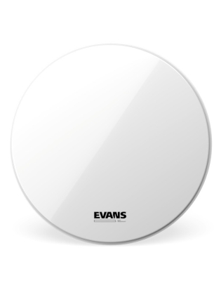 Evans EQ3 Resonant No Port Bass Drum Smooth White 22"