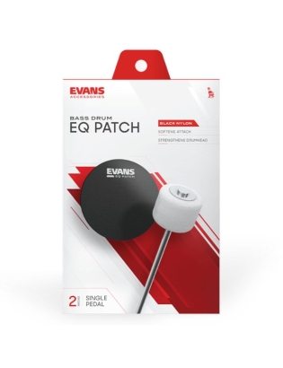 Evans EQ Black Nylon Single Patch