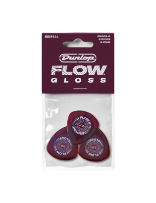 Dunlop Flow® Gloss Pick 2,0 3-Pack