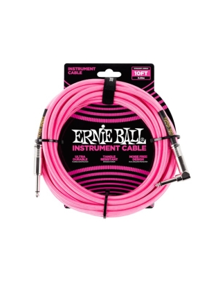 Ernie Ball 6078 Instrument Cable Neon-Pink 3m