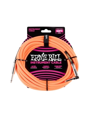 Ernie Ball 6079 Instrument Cable Neon-Orange 3m
