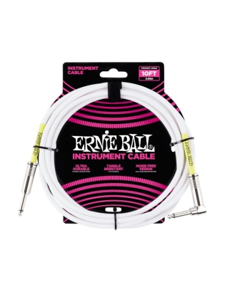 Ernie Ball 6049 Instrument Cable Weiß 3m