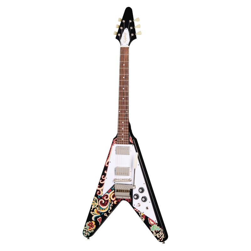 Epiphone Jimi Hendrix™ Love Drops Flying V Ebony