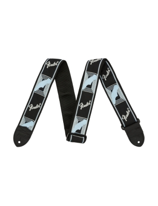 Fender® Monogrammed Strap Black/Grey/Blue