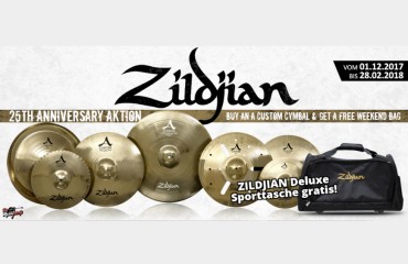 Zildjian 25th Anniversary Deal ❘ 01.12.2017 - 28.02.2018