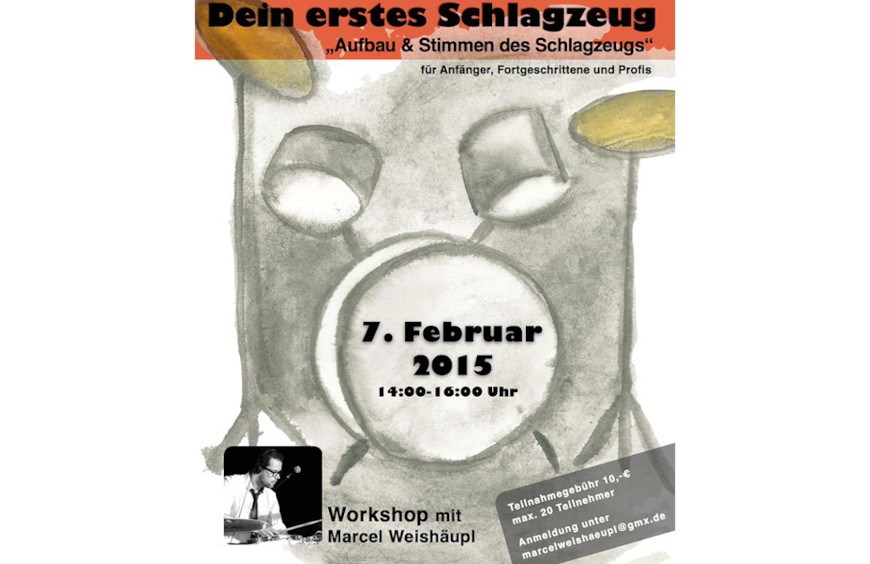 Drum Workshop mit Marcel Weißhäupl ❘ 07.02.2015